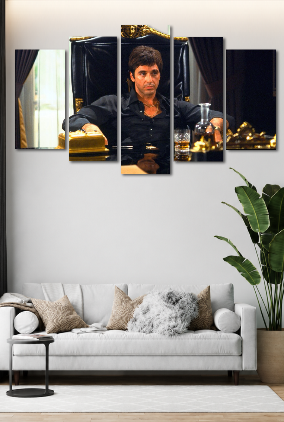 CDK-00236 - Cuadro 5 Piezas - Tony Montana - Scarface 9