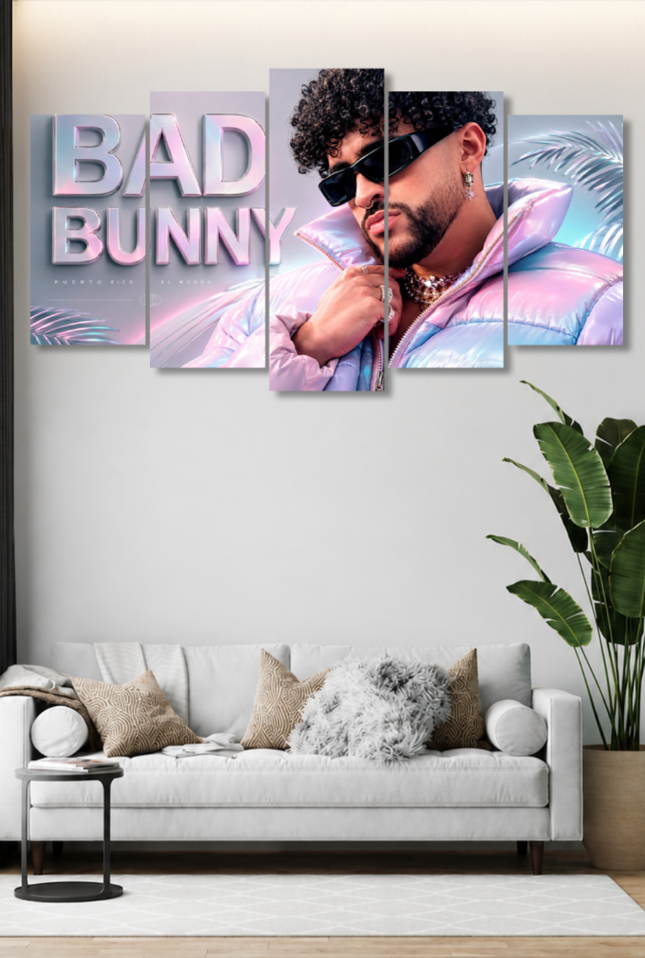 CDK-00242 - Cuadro 5 Piezas - Bad Bunny 3