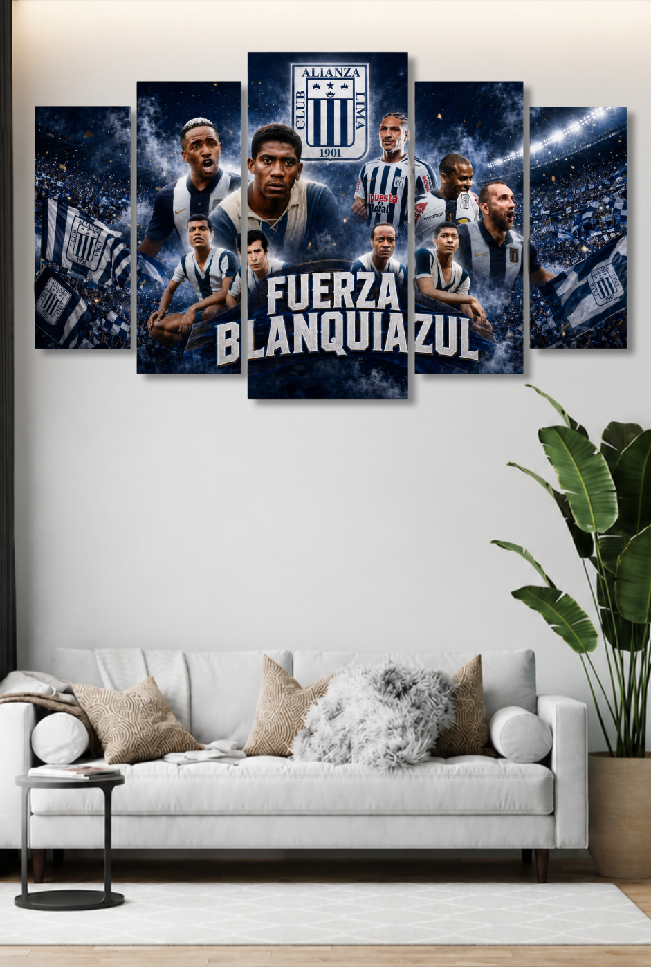 CDK-00204 - Cuadro 5 Piezas - Alianza Lima 5