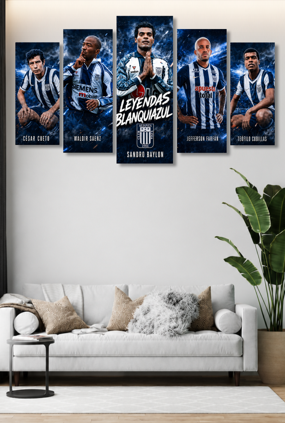 CDK-00205 - Cuadro 5 Piezas - Alianza Lima 7