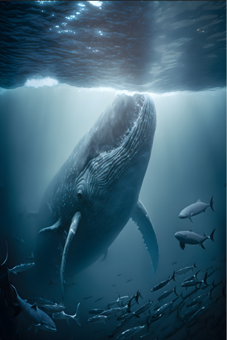 Ballena Y Peces
