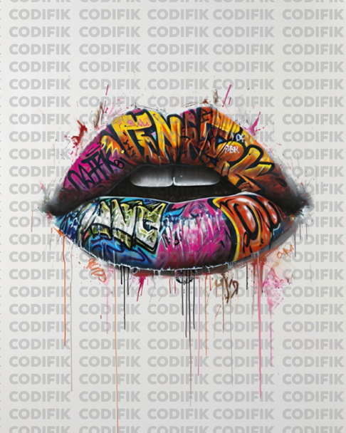 CDK-ANI-00094 - Boca con Grafiti  2  - PopArt