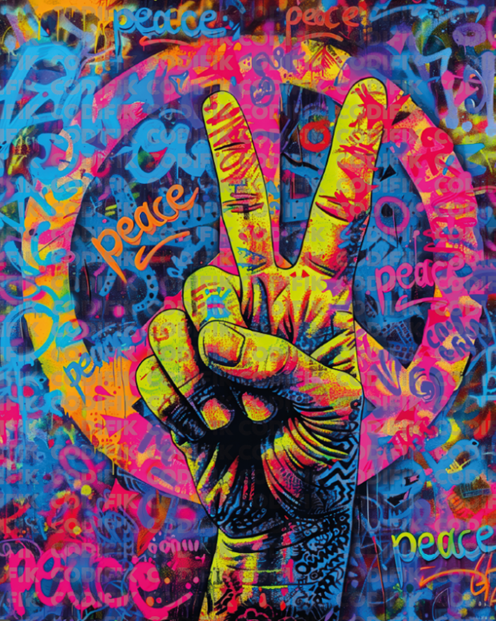 CDK-ANI-00084 - Amor y paz PopArt