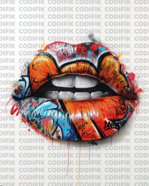 CDK-ANI-00088 - Boca con Grafiti - PopArt