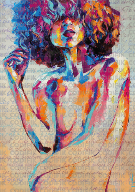 CDK-ANI-00097 - Silueta Mujer PopArt