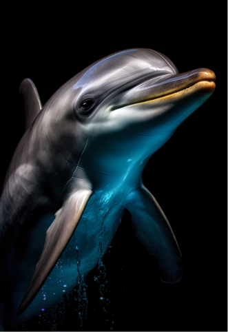 DELFIN MIRANDO A LA CAMARA