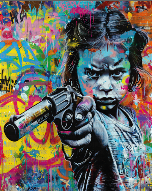 CDK-ANI-00087 - Niña asalto 2  - PopArt